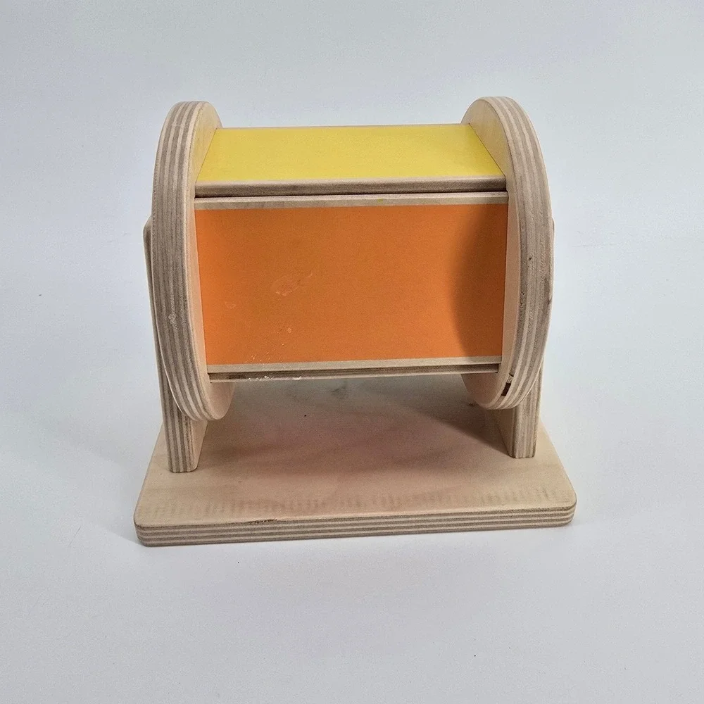 Lovevery Spinning Rainbow Drum Multicolor Wooden Montessori Toy